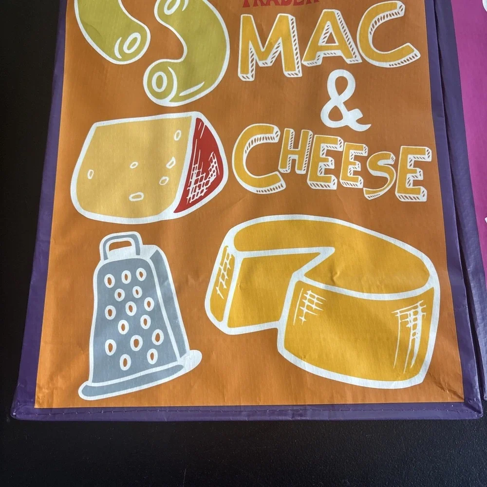 Trader Joe's NEW REUSABLE‎ GROCERY MAC & CHEESE PB&J SHOPPING TOTE GIFT BAG